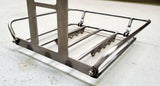 Removable fence for 5-rail racks
